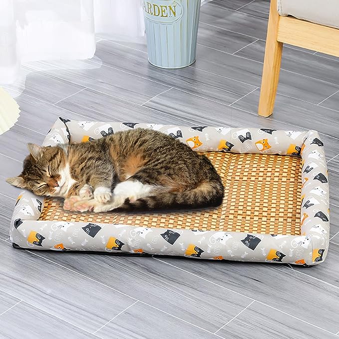 🐱Summer Cooling Cat Rattan Mat