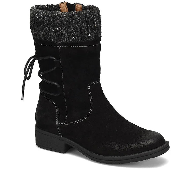 (Last day 70% OFF) Women's Winter Warm Lace Up Snow Boots, Comfort Wide Mid-calf Boots