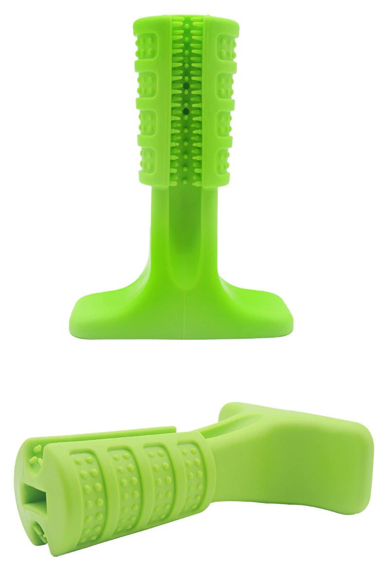 (2-in-1) Dog Effortless Toothbrush ᵀᴹ Rubber Durable Chew for all Breeds of Puppies & Dogs