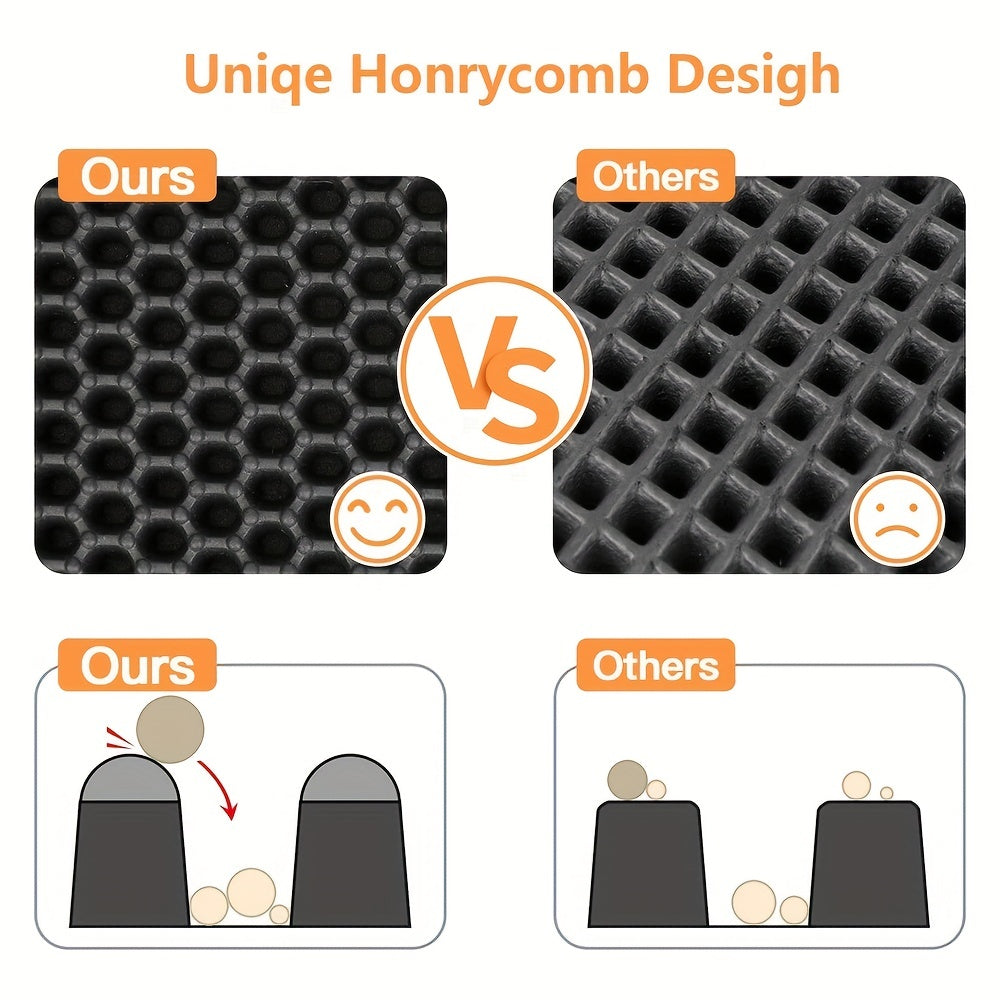 Double-Layer Cat Litter Mat for Indoor Cats!