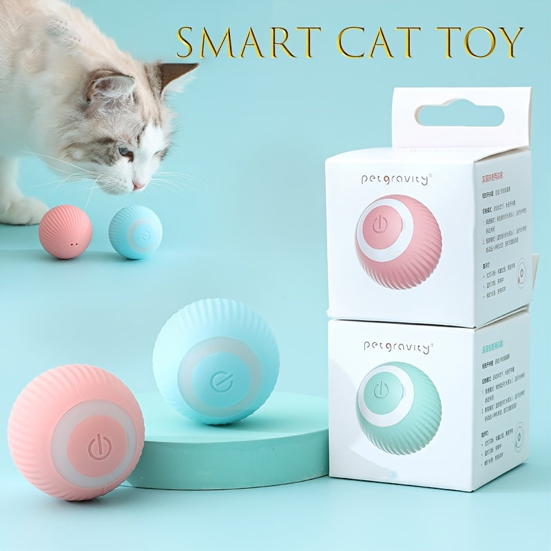 š»Smart Automatic Rolling Ball Electric Cat Toys - Interactive Toys For Pet
