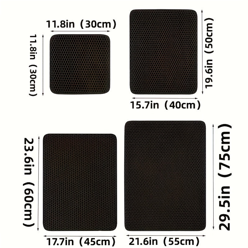 Double-Layer Cat Litter Mat for Indoor Cats!