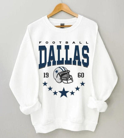 Vintage Dallas Football Sweatshirt, Trendy Dallas Football Fan Gift, Dallas Game Day Shirt, Dallas Shirt, Game Day Shirt.