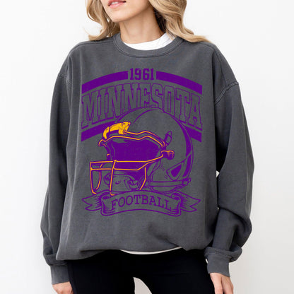 Vintage 90s Style Minnesota Football Sweatshirt, Game Day Shirt, Minnesota Team Football Shirt, Sunday Minnesota, Minnesota Football