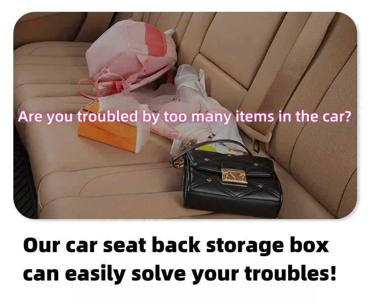 🔥HOT SALE 45% OFF🔻Multifunctional Car Seat Back Storage Box