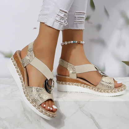 🔥Last Day Promotion 45% OFF Women’s Comfortable Orthopedic Wedge Open Toe Sandals