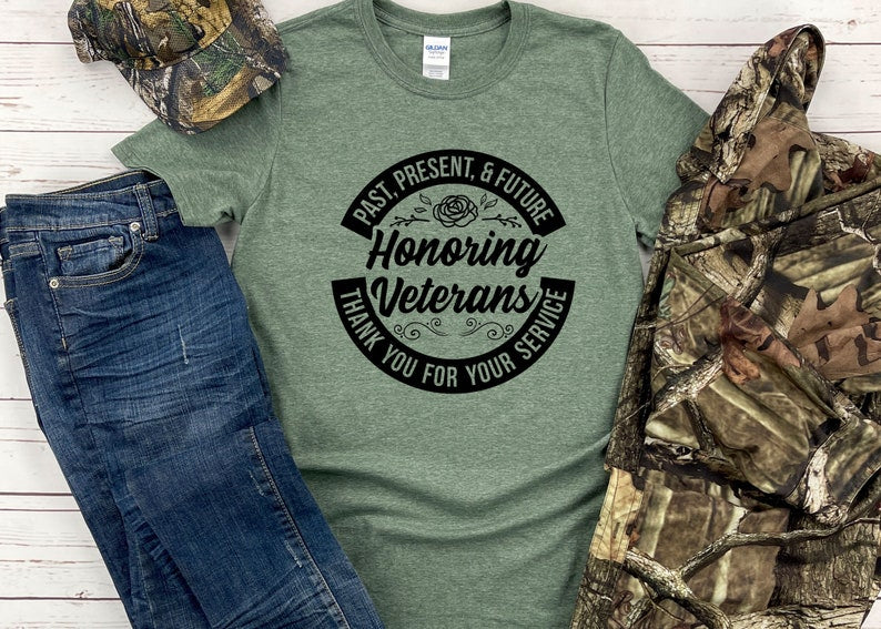 Honoring Veterans Shirt , Past Present Future Shirt , Memorial Day Shirt , Veterans Day Shirt , Military Veteran Shirt , Brave T-Shirt