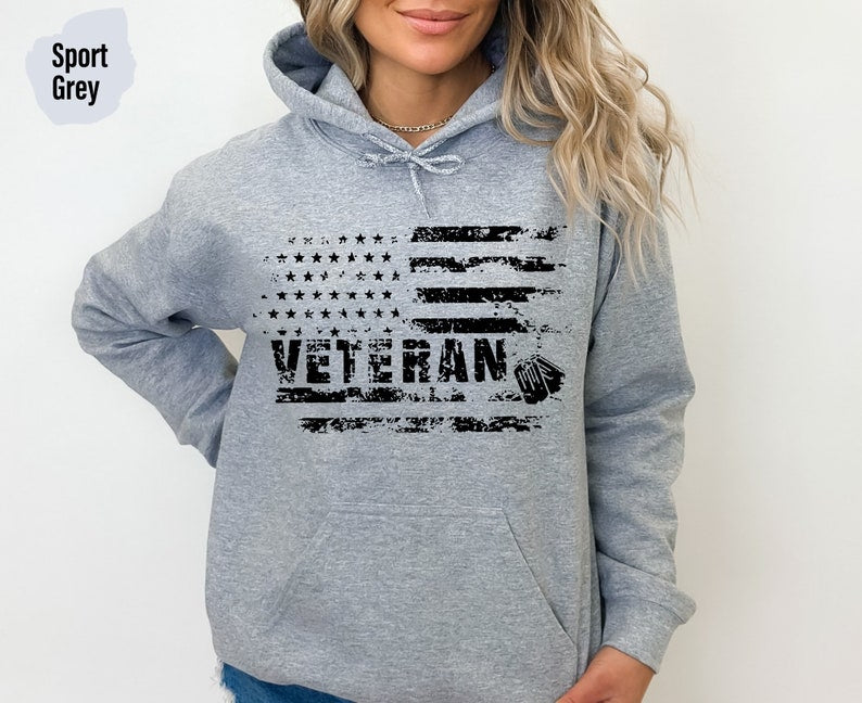 Veteran Sweatshirt and Hoodie, Veteran Day Gifts, Gift For Veterans, Independence Day Gift, Thank You, American Flag Shirt